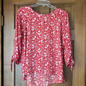 Hi lo blouse 3/4 sleeves